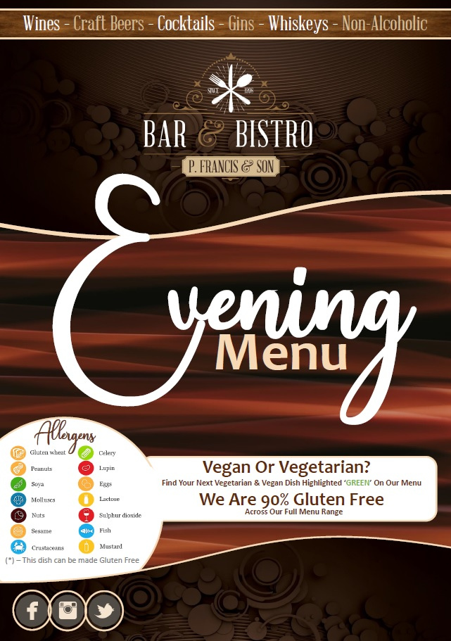 bar menu cover 2023