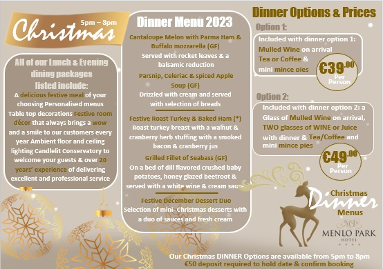 christmas dinner 2023 menu